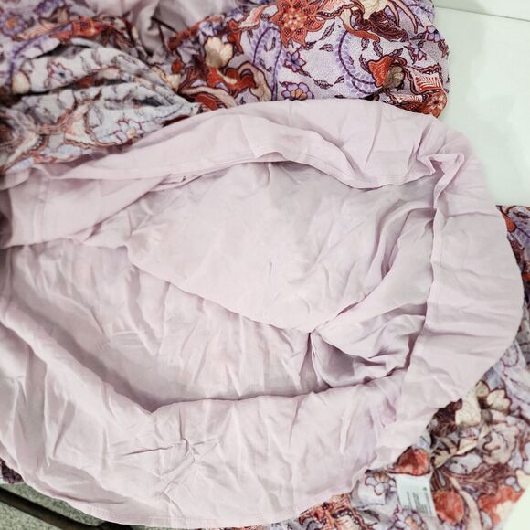 Knox Rose Dress Size XXL Purple Haze Multicolor Midi Short Flutter Sleeve Floral - Picture 13 of 13
